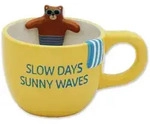 Winkee Kaffeebecher Pool Buddies Chilling Bear - gelb