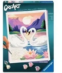 Ravensburger CreArt, Malen nach Zahlen Adults Trend - Eleganz der Schw&auml;ne