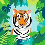 Ravensburger CreArt, Malen nach Zahlen Adults Trend - Wilder Tiger