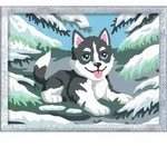 Ravensburger CreArt, Malen nach Zahlen Kinder - Frecher Husky