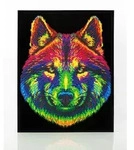DIAMOND DOTZ - Diamond Painting Neon Wolf