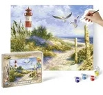 Schipper Malen nach Zahlen - Motiv Gruppe Premium - D&uuml;nenlandschaft mit Leuchtturm