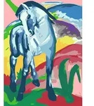 Ravensburger CreArt, Malen nach Zahlen Art Collection - Blaues Pferd (Franz...