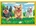 Ravensburger CreArt, Malen nach Zahlen Kinder - Pfotenfreunde