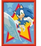 Ravensburger CreArt, Malen nach Zahlen Kinder Sonic the Hedgehog - Rasender Sonic