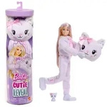Barbie Cutie Reveal Puppe und Zubeh&ouml;r, K&auml;tzchen der Cuddly-Reihe mit 10