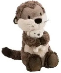 NICI Kuscheltier Otter Ophelio mit Teddy 7cm - beige|braun