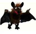 Living Puppets Gaston die Fledermaus W434"Handspigatier"
