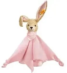 Steiff - Hoppel Hase Schmusetuch, rosa, 28cm - rosa