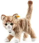Steiff - Mizzy Katze 25 blond gestromelt stehend - braun|mehrfarbig