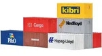 kibri - H0 20-Fu&szlig;-Container, 6 St&uuml;ck