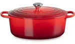 Le Creuset Ovaler Br&auml;ter Signature 33cm - rot