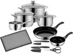 WMF Kochgeschirr Set Diadem Plus 10-tlg. - silber