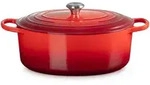 Le Creuset Ovaler Br&auml;ter Signature 35cm - rot