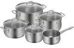 WMF Topfset Brilliant 5-tlg. - silber|transparent