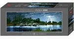 Heye Panoramapuzzle 2000 Teile - Alex Bernasconi, Herd Elephant