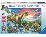 Ravensburger Puzzle - Bei den Dinosauriern, 100 Teile