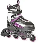 HUDORA Kinderinliner Mia, Gr. 33-36, schwarz/lila