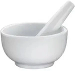 K&Uuml;CHENPROFI Porzellanm&ouml;rser - wei&szlig;