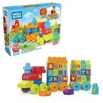 Mega Bloks ABC Lernzug (60 Teile), Steck-Bausteine, Baukl&ouml;tze, Lernspielzeug