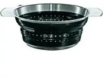 R&Ouml;SLE Seiher faltbar &empty;24cm - schwarz|silber