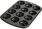KAISER Muffinform Gugelhupf Creativ 12er 38x27cm - schwarz