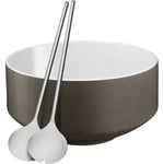 WMF Salatschale 3-teilig flower Moto - braun