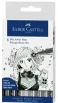 FABER-CASTELL Tuschestift Pitt Artist Pen B Manga 8er Etui