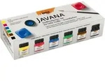 KREUL Javana Stoffmalfarben f&uuml;r helle und dunkle Stoffe 6er Set Grundfarben