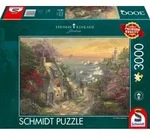 Schmidt Spiele Thomas Kinkade D&ouml;rfchen am Leuchtturm Puzzle 3000 Teile