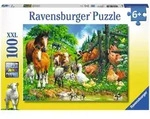 Ravensburger Puzzle - Versammlung der Tiere, 100 XXL-Teile