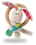 NICI Holzgreifring Hase Tilli mit Glocke 37433
