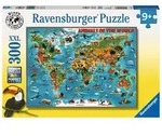 Ravensburger Puzzle - Tiere rund um die Welt, 300 XXL Teile