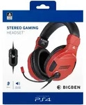 BIGBEN PS4 Stereo-Headset V3 [Off. Playstation Lizenz] red