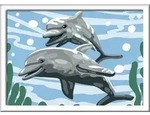 Ravensburger Besch&auml;ftigung - CreArt - Malen nach Zahlen 28468 - Freundliche Delfine