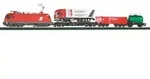 PIKO H0 57177 - Start-Set mit Bettung Taurus &Ouml;BB mit G&uuml;terwagen