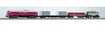 PIKO H0 97935 - Start-Set mit Bettung BR 130 CSD + 3 G&uuml;terwagen