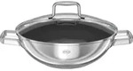 R&Ouml;SLE Wok mit Deckel Moments &empty;28cm - silber|schwarz