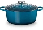 Le Creuset Runder Br&auml;ter Signature &Oslash; 26cm - blau|t&uuml;rkis