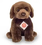 Teddy-Hermann - Kuscheltier Labrador sitzend dunkelbraun 25 cm