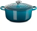 Le Creuset Runder Br&auml;ter Signature &Oslash; 20cm - blau|t&uuml;rkis
