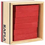 KAPLA - Holzbausteine, rot, 40er Box