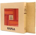 KAPLA - Holzbausteine, rot/orange, 40er Box