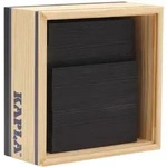 KAPLA - Holzbausteine Quadrate schwarz, 40er Box