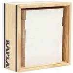KAPLA - Holzbausteine Quadrate wei&szlig;, 40er Box
