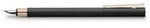 FABER-CASTELL F&uuml;ller Neo Slim Schwarz rosegoldfarben M