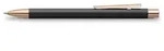 FABER-CASTELL Kugelschreiber Neo Slim Metall Schwarz rosegoldfarben