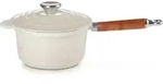 Le Creuset Profitopf mit Holzgriff &Oslash; 18cm - wei&szlig;