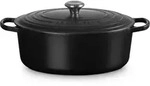 Le Creuset Ovaler Br&auml;ter Signature 33cm - schwarz