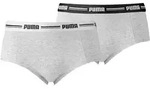 PUMA Damen Mini Short 2er Pack - grau